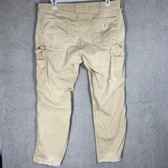 Carhartt Relaxed Straight Twill Dungaree Bundle 2 Work Pants Men 38X30 Utility - Picture 3 of 16